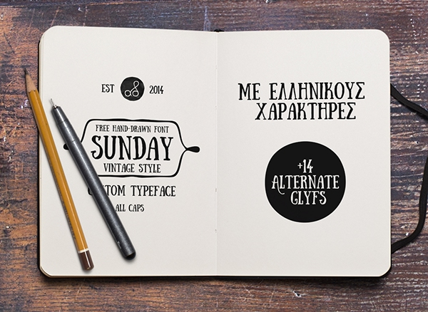 Sunday free font